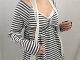 Ribbon Stripe Loose Top