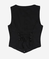バックコルセットベスト #ブラック