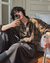 Elubin Over Check Shirt