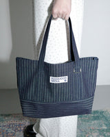 Dark denim mini tote bag
