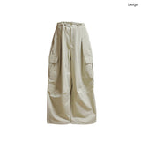 (3color) サマーカーゴワイドコットンパンツ