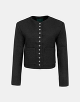 Genie Button Tweed Jacket