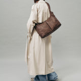 Soft Basket Hobo Bag (M)(brown)