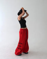 [UNISEX] Cash lettering jogger & wide pants