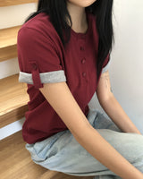 モバ ロールアップ ショートスリーブ Tシャツ