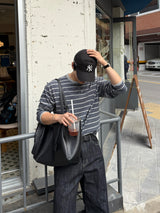 フレンチストライプロングスリーブTシャツ