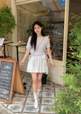 Round Basic Short Sleeve Knit (8color)