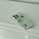 [made]green&clover resin phonecase 