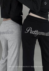 pretty emotion bootcut training pants (2color)