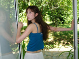 Deep V-neck Sleeveless (Blue)