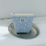classic pouch_flower skyblue