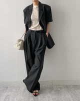 Florence 3-Button Over Fit Half Jacket