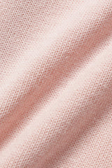 Slim round cardigan_pink