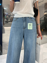 ステイ 536 リネンワイドデニムパンツ/ 1 color