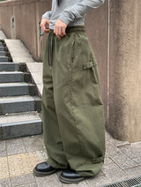 BALLOON SNAP WIDE PANTS (3C)