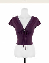 house wine antique Lace Top