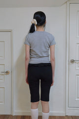 Olenna frill capri leggings shorts