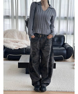 Camo wide ring pants(2color)