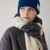 Half&Half Chunky Muffler (Ivory & Black)
