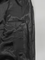 [Unisex] クロップレザーシングルオーバーフィットジャケット