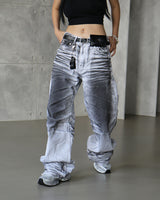 [UNISEX] Dirty Painting Wide Pants