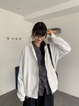[unisex] オキア ツーウェイ フード ジップアップ