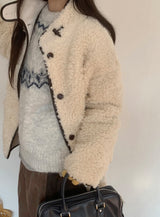 Gelto High Neck Fur Jacket