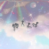 [SET] Sweet Melody Ribbon Piercing