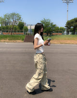 Multiple Pocket Low Cargo Pants