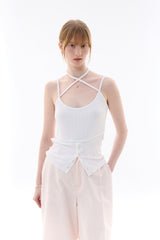 EVAN SLEEVELESS TOP / WHITE
