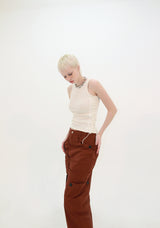 SIDE LACE STRING SLEEVELESS (IVORY)