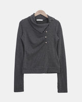 Brack Vintage Button Long-Sleeve T-Shirt