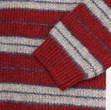 [wool21%] スウェイマルチストライプカーディガン