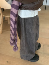 Molcon Pom Pom Dot Knit Muffler