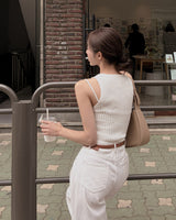 Veggie V-neck Knit Sleeveless