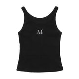 バックディテールシグネチャーノースリーブ (White, Black)