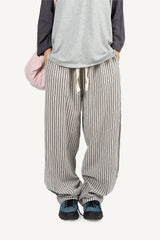 Sun stripe banding pants