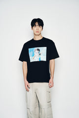 25SS ベイビーフェイスダイビングボーイスリーブTシャツ ブラック