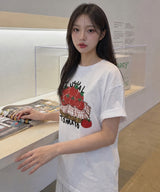 トマトバスケットオーバーフィットTシャツ - 4COLOR