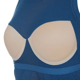 8287 Logo Crop Tank Top (Blue)