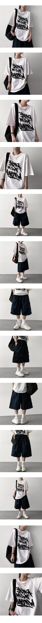 Loop Oversized Fit Short-Sleeved T-shirt