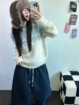 パンチングルーズヒップストリートロングパンツ 💙🤎2COLOR