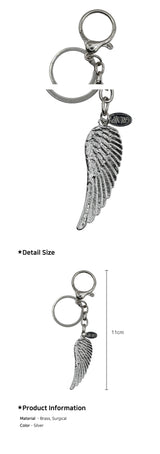 Celestial Feather Keychain