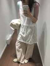 イッツシアーヘンリーネックスリーブレスTシャツ (4color)