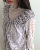 Rumic Flower Lace Off-Shoulder Blouse