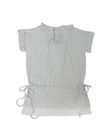 eyelet lace hood op / melange