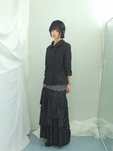 Semi-A-Line Double Button Jacket