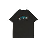 スタンダードエキゾチックパルムツリーショートスリーブTシャツ (UNISEX)_SYS6TS08BK