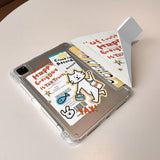 Shopping Cat Illustration iPad Case