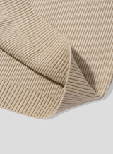 All Day High Neck Modal Semi-Zip-Up Knit